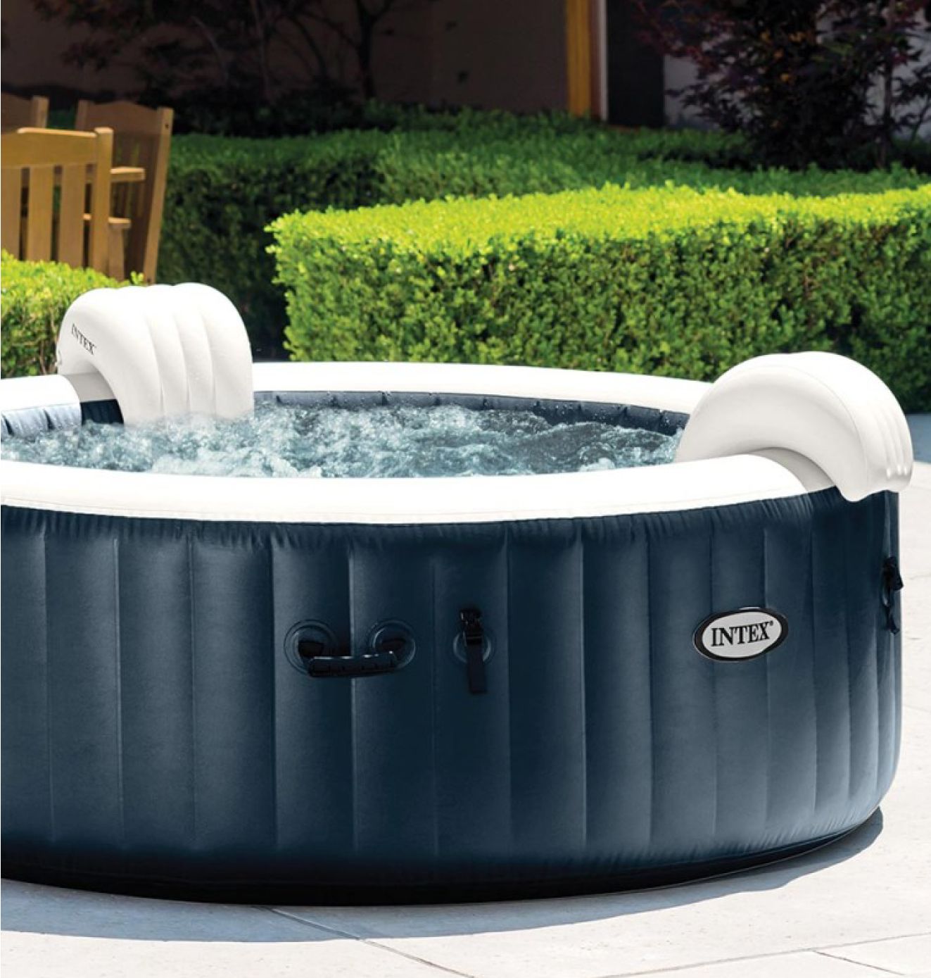 spa intex purespa rond 6 places blue navy