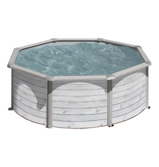 PISCINE ACIER 5,50 H 1,20 CERUSE