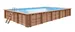 PISCINE BOIS LOUISIANA 8.00x4.00 H 1.38 LUXE